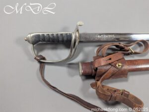 Alternative view of British Officers Royal Artillery Sword - General Sir Robert Mansergh