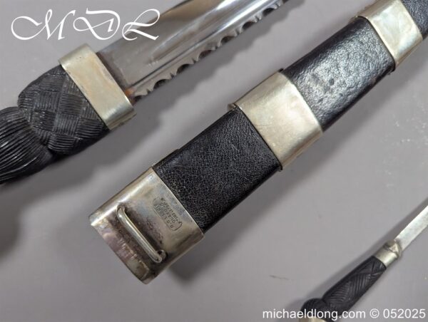 Scottish Edwardian Dirk by R G Lawrie Glasgow - Image 17
