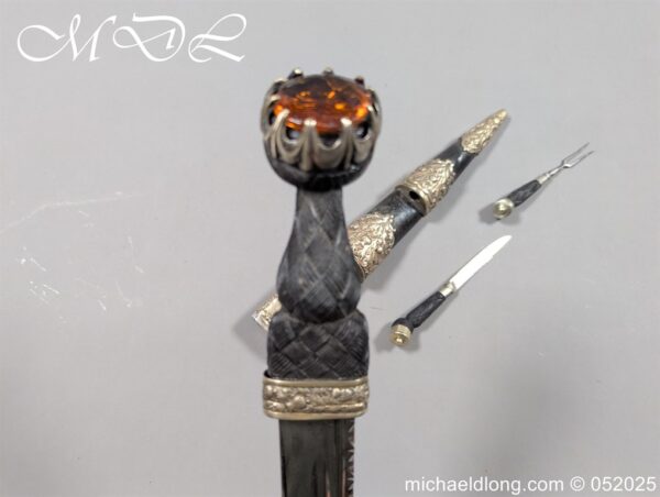 Scottish Edwardian Dirk by R G Lawrie Glasgow - Image 10