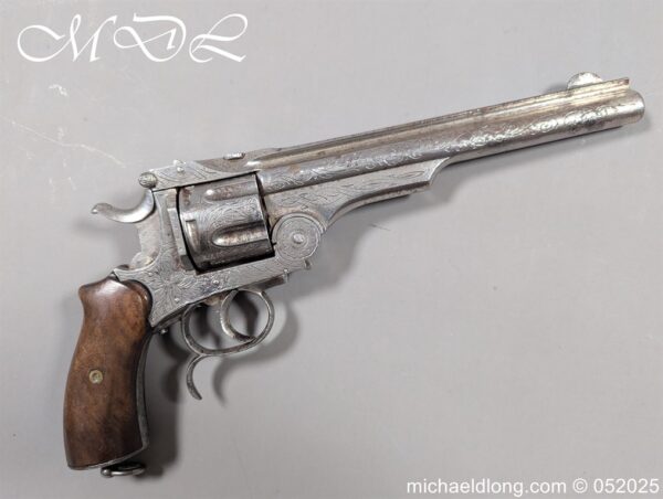 Belgian Engraved .44 Henry Rimfire Revolver of Smith and Wesson Style