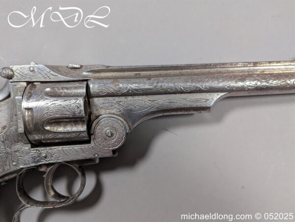 Belgian Engraved .44 Henry Rimfire Revolver of Smith and Wesson Style - Image 22