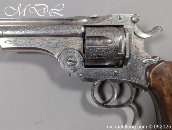 Belgian Engraved .44 Henry Rimfire Revolver of Smith and Wesson Style - Image 15