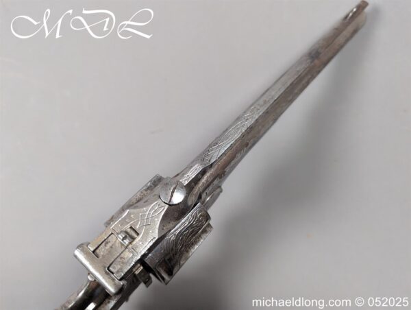Belgian Engraved .44 Henry Rimfire Revolver of Smith and Wesson Style - Image 8