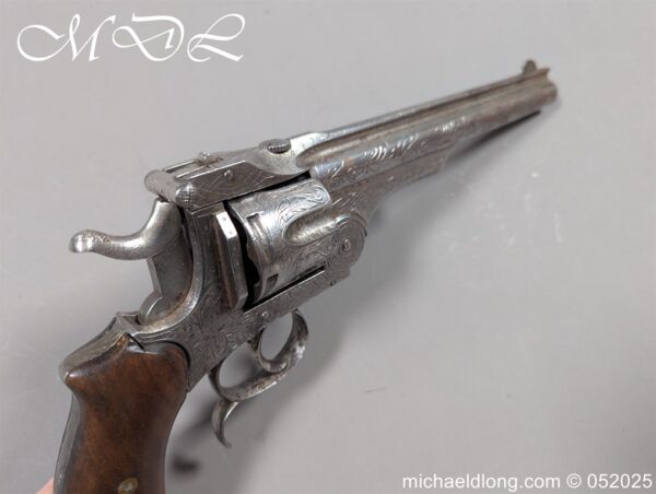 Belgian Engraved .44 Henry Rimfire Revolver of Smith and Wesson Style