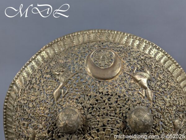 Indian Circular Brass Shield - Image 2