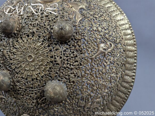 Indian Circular Brass Shield - Image 15