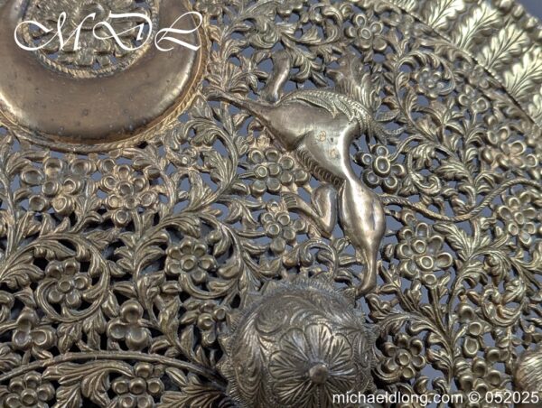 Indian Circular Brass Shield - Image 8