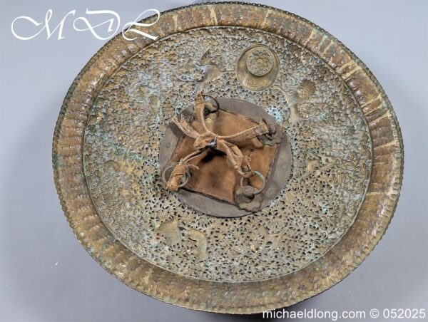 Indian Circular Brass Shield - Image 6