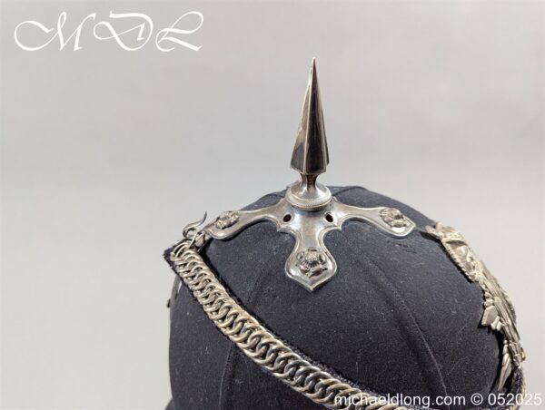 Monmouthshire 3rd Battalion Officer’s Blue Cloth Helmet - Image 10