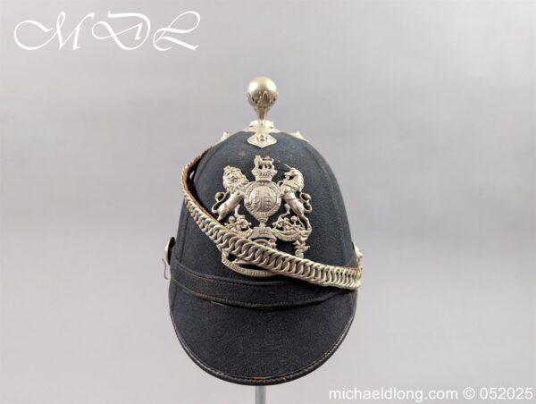 Victorian 1st Fifeshire Artillery Blue Cloth Helmet