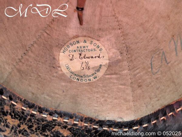 Victorian 1st Fifeshire Artillery Blue Cloth Helmet - Image 5