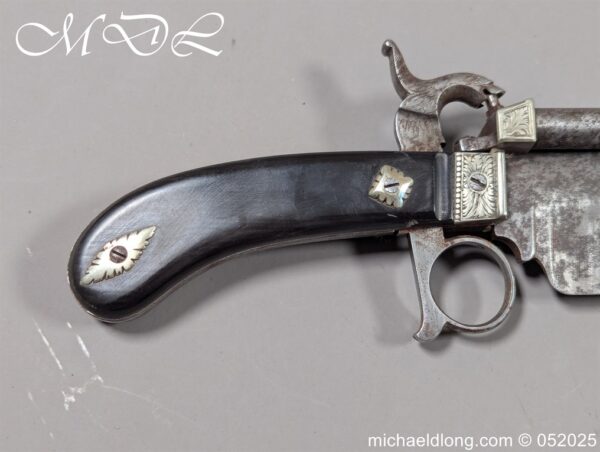 Double-Barrel Curiosa Bowie Knife Percussion Pistol - Image 2