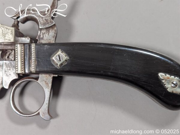 Double-Barrel Curiosa Bowie Knife Percussion Pistol - Image 12