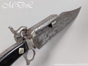 Double-Barrel Curiosa Bowie Knife Percussion Pistol