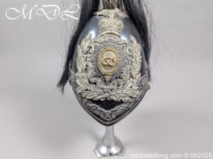 Alternative view of Victorian Royal Staffordshire Yeomanry Officers Helmet 1847 Pattern