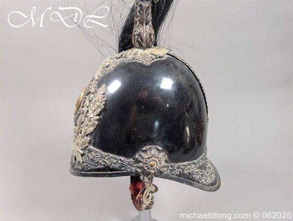 Victorian Royal Staffordshire Yeomanry Officers Helmet 1847 Pattern - Image 8