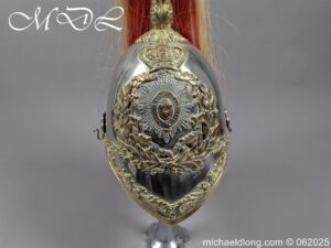 Alternative view of Victorian Albert Pattern South Salopian Yeomanry Helmet