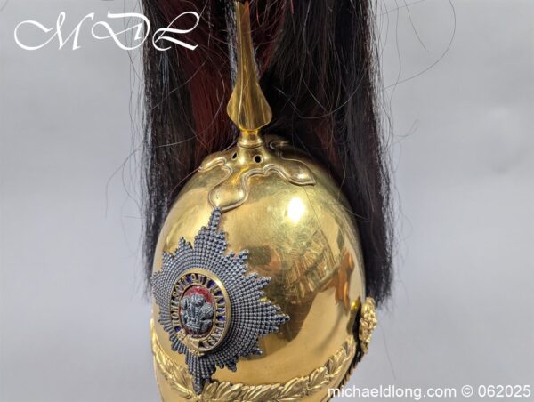 Victorian 3rd Dragoon Guards Officers 1871 Helmet - Image 6