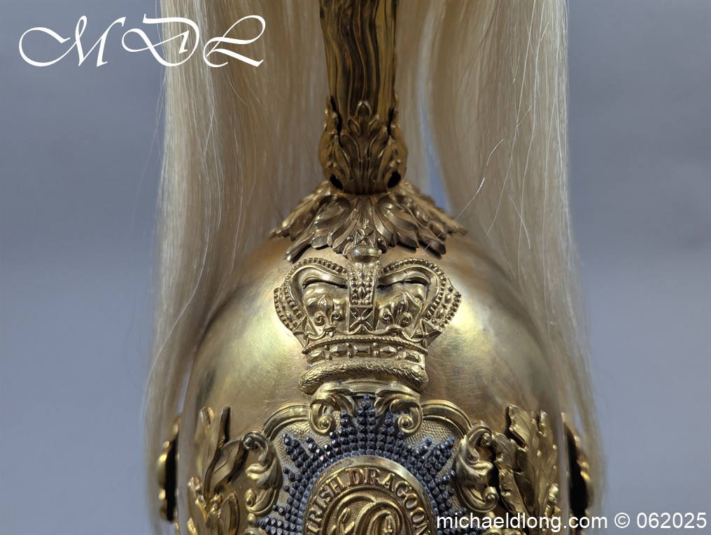 Victorian Royal Irish Dragoon Guards 1847 Officers Helmet - Image 16