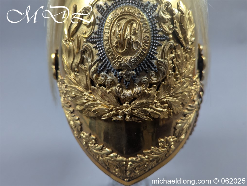 Victorian Royal Irish Dragoon Guards 1847 Officers Helmet - Image 14