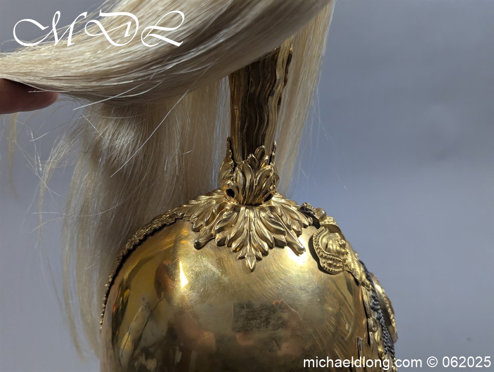 Victorian Royal Irish Dragoon Guards 1847 Officers Helmet - Image 12