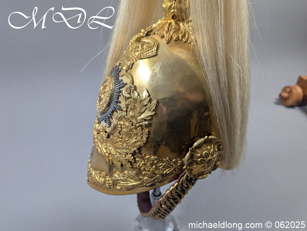 Victorian Royal Irish Dragoon Guards 1847 Officers Helmet - Image 6