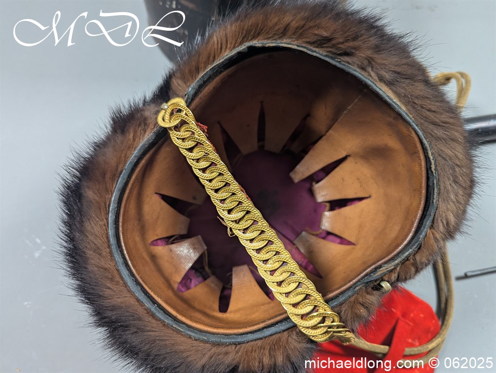 Victorian Yorkshire Hussars Full Dress Busby - Image 5