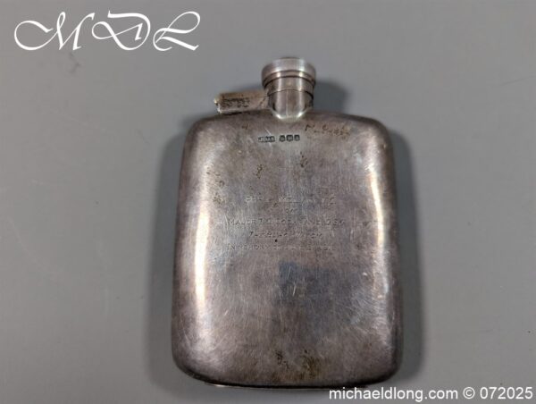 Scottish Black Watch Hallmarked V C Winner Presentation Hipflask