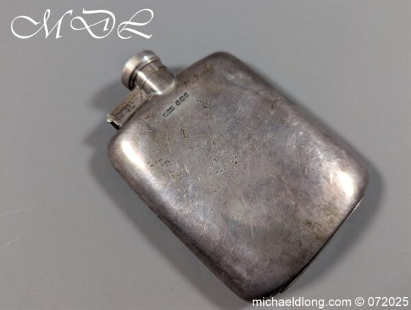 Scottish Black Watch Hallmarked V C Winner Presentation Hipflask - Image 5