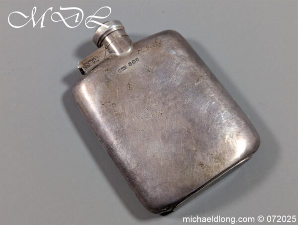 Scottish Black Watch Hallmarked V C Winner Presentation Hipflask