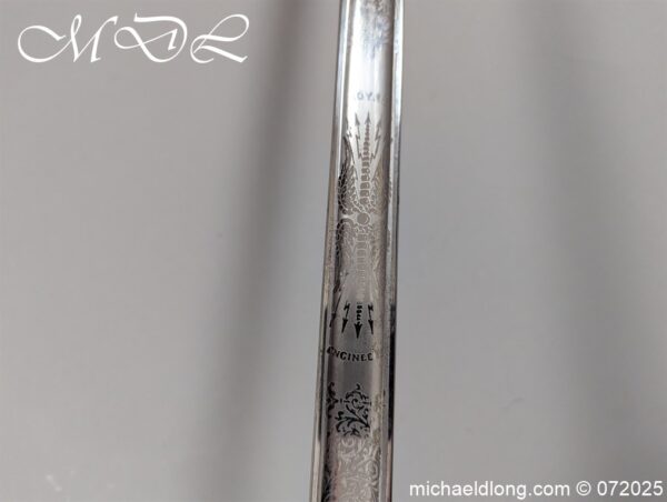 British WW2 Royal Engineers Officers Sword by Wilkinson - Image 12