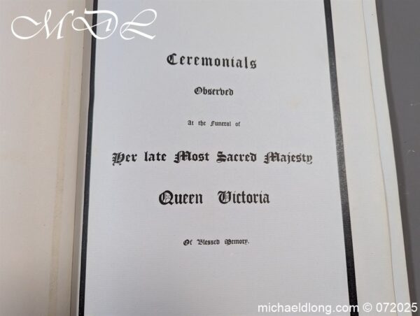 Queen Victoria Funeral Historic Document - Image 21