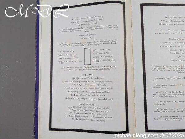 Queen Victoria Funeral Historic Document - Image 19
