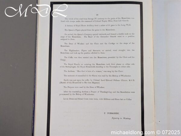Queen Victoria Funeral Historic Document - Image 4