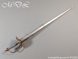 Alternative view of British 1796 Heavy Cavalry Sword by Wooley and Deakin