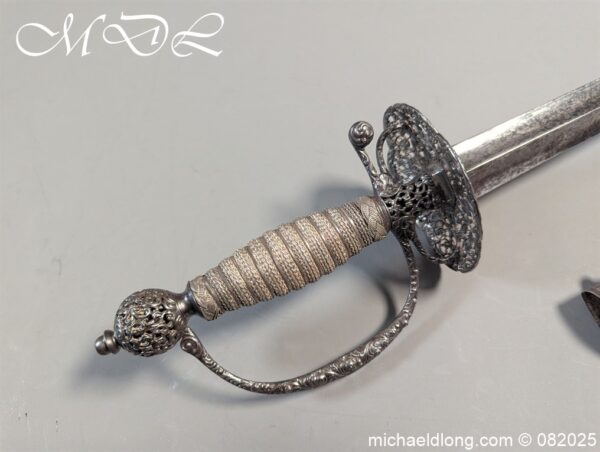 English Military Small Sword by John Hillman c 1764 - Image 2
