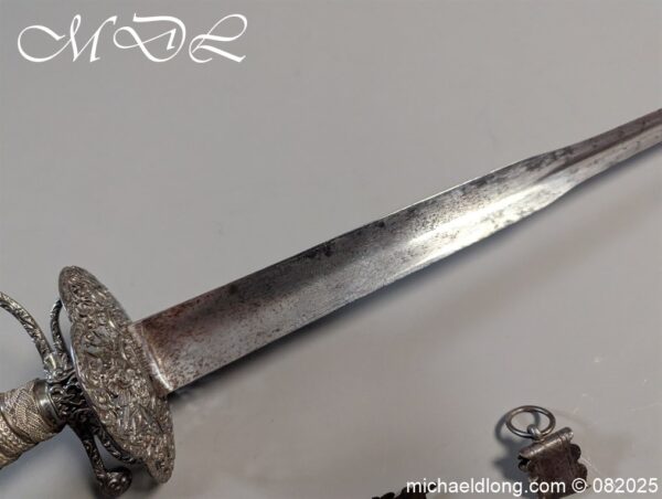 English Military Small Sword by John Hillman c 1764 - Image 34