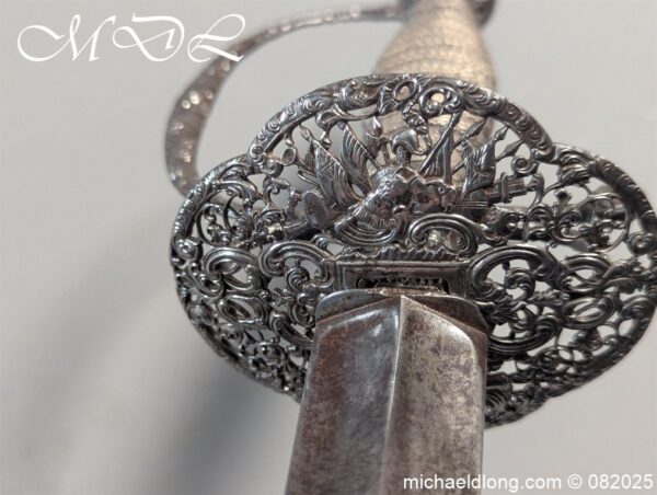 English Military Small Sword by John Hillman c 1764 - Image 23