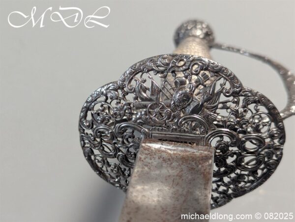 English Military Small Sword by John Hillman c 1764 - Image 20