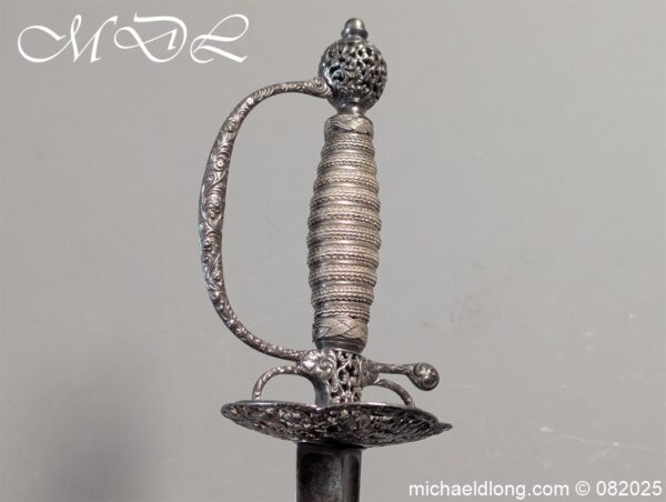 English Military Small Sword by John Hillman c 1764 - Image 8