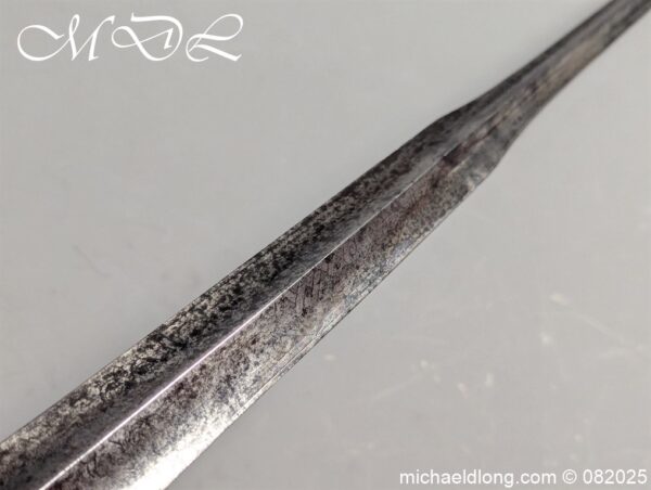 English Military Small Sword by John Hillman c 1764 - Image 7