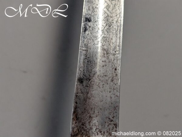 English Military Small Sword by John Hillman c 1764 - Image 6