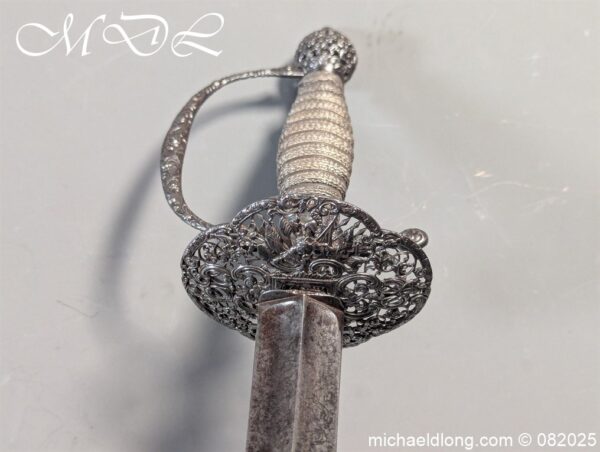 English Military Small Sword by John Hillman c 1764