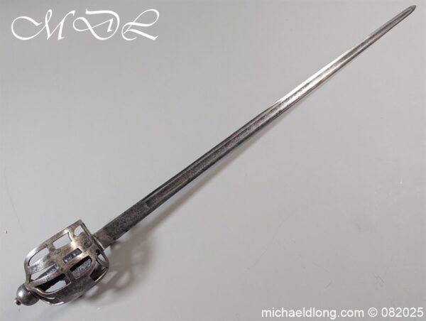 English Dragoon Basket Hilted Sword c 1740