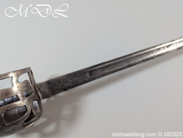 English Dragoon Basket Hilted Sword c 1740 - Image 30