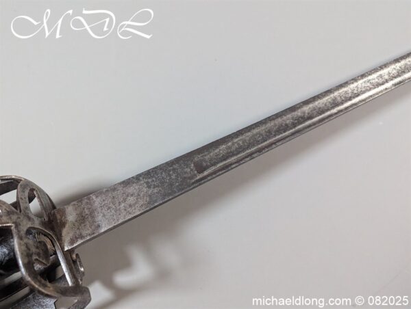 English Dragoon Basket Hilted Sword c 1740 - Image 26