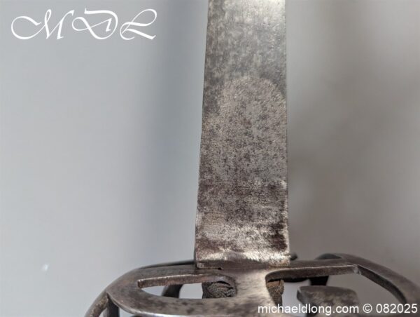 English Dragoon Basket Hilted Sword c 1740 - Image 20