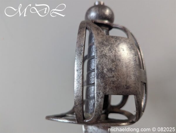 English Dragoon Basket Hilted Sword c 1740 - Image 12