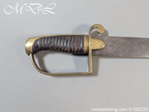Alternative view of British Foot Artillery Sword c 1820