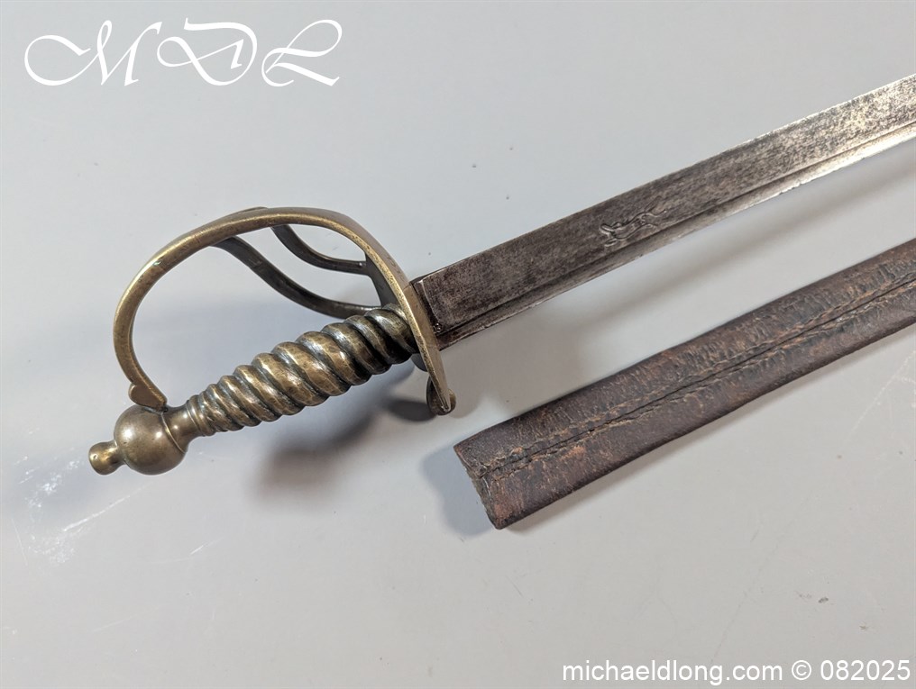 British 1742 Brass Hilted Hanger S Harvey - Image 32